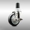 Service Caster 4 Inch 316SS Black Polyurethane Swivel 1-1/2 Inch Expanding Stem Caster Brake SCC-SS316EX20S414-PPUB-BLK-TLB-112 - alternate 2